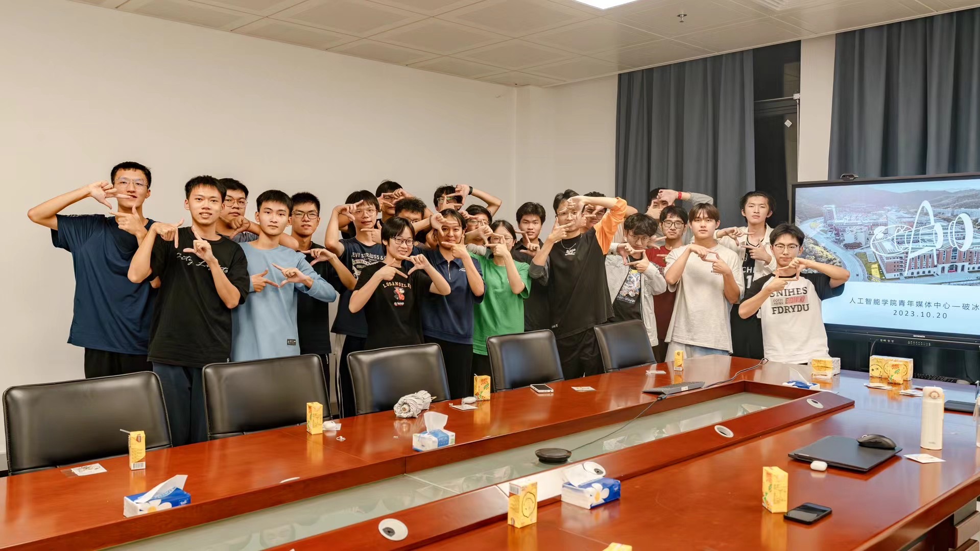 2023-2024 Youth Media Center group photo